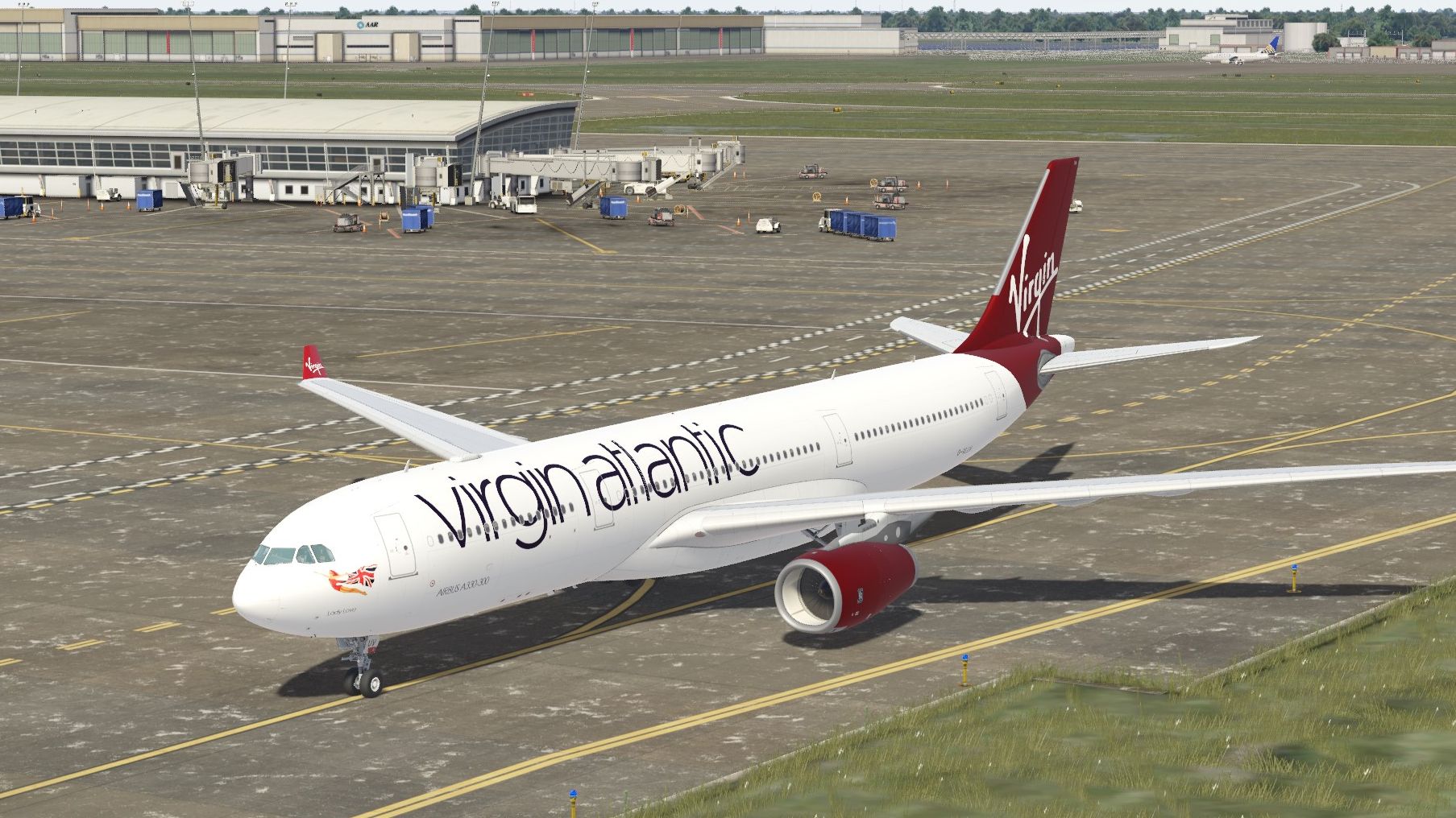 维珍大西洋航空a330-343轻降纽约jfk