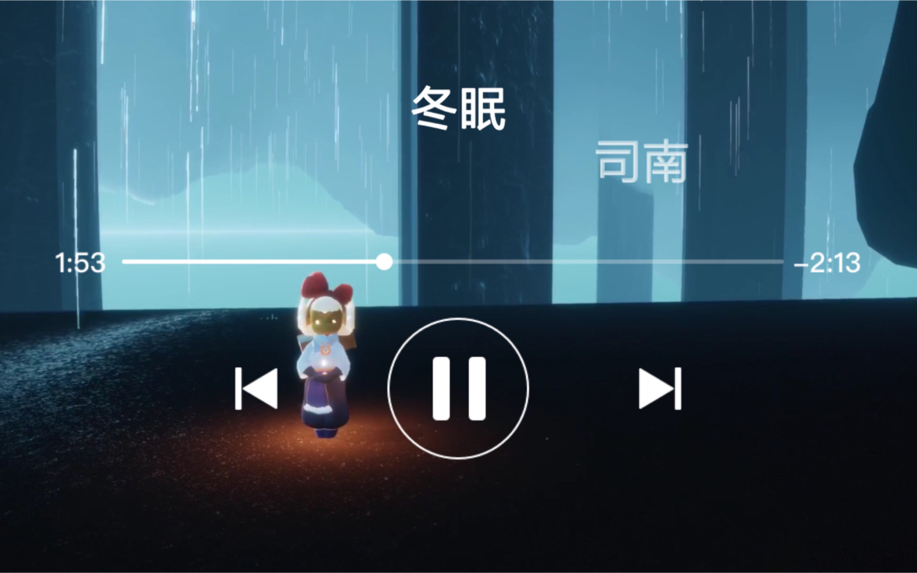 【sky光遇】由無翼小可愛帶來一曲伴著雨林雨聲的《冬眠》_嗶哩嗶哩