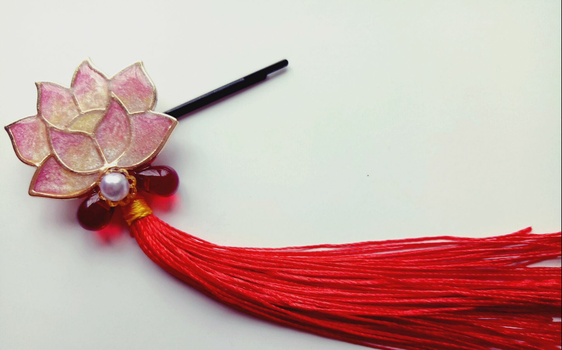 滴胶〕小清新的荷花发夹