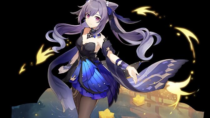 这就是物理刻晴,零命风鹰剑四追忆伤害展示,解放万班,单c无夜兰行秋