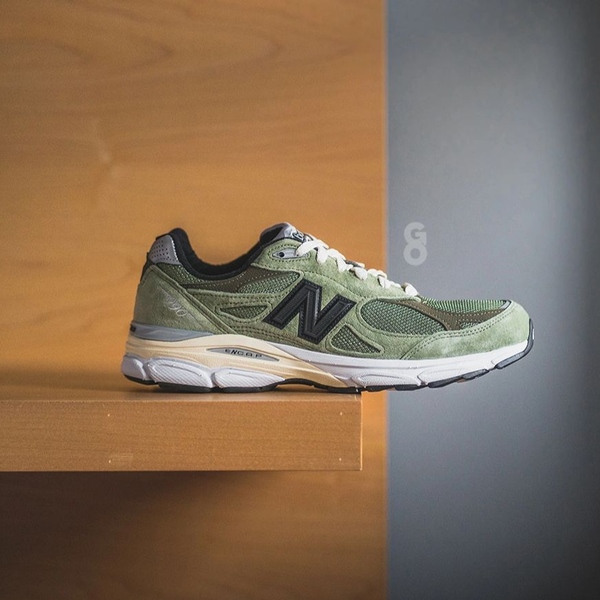 Seango测评】JJJJound x New Balance 990 V3 Olive Black草绿色_哔哩哔