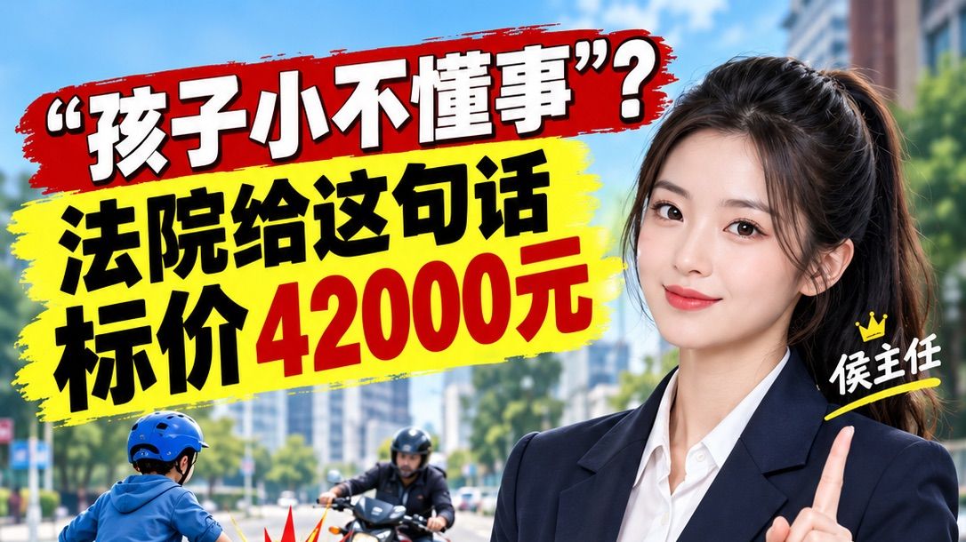 “孩子小不懂事”？法院给这句话标价42000元