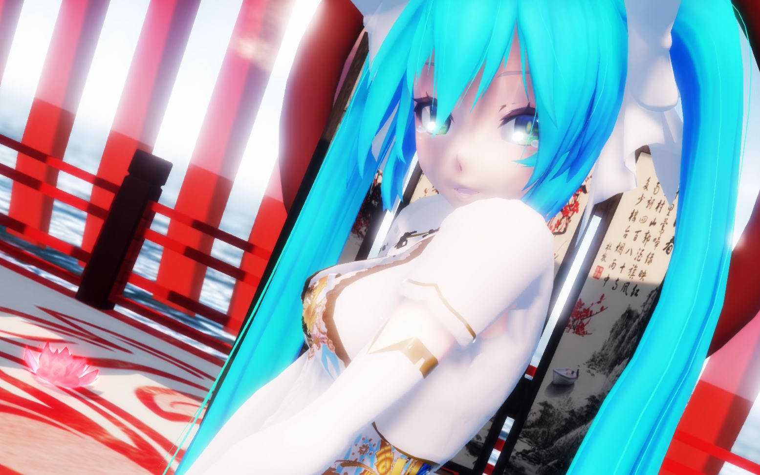 [图]【MMD】【千灯愿】【洛天依/初音】为何心生迷惘 烈火烧尽业障 若能护你无恙 身处无间地狱何妨