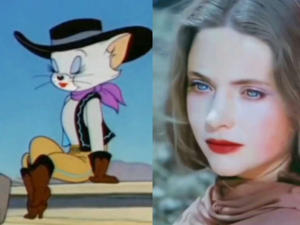 好吧不现实,只是看到她想起了牛仔猫就剪了左:牛仔猫咪莫妮卡右:judi