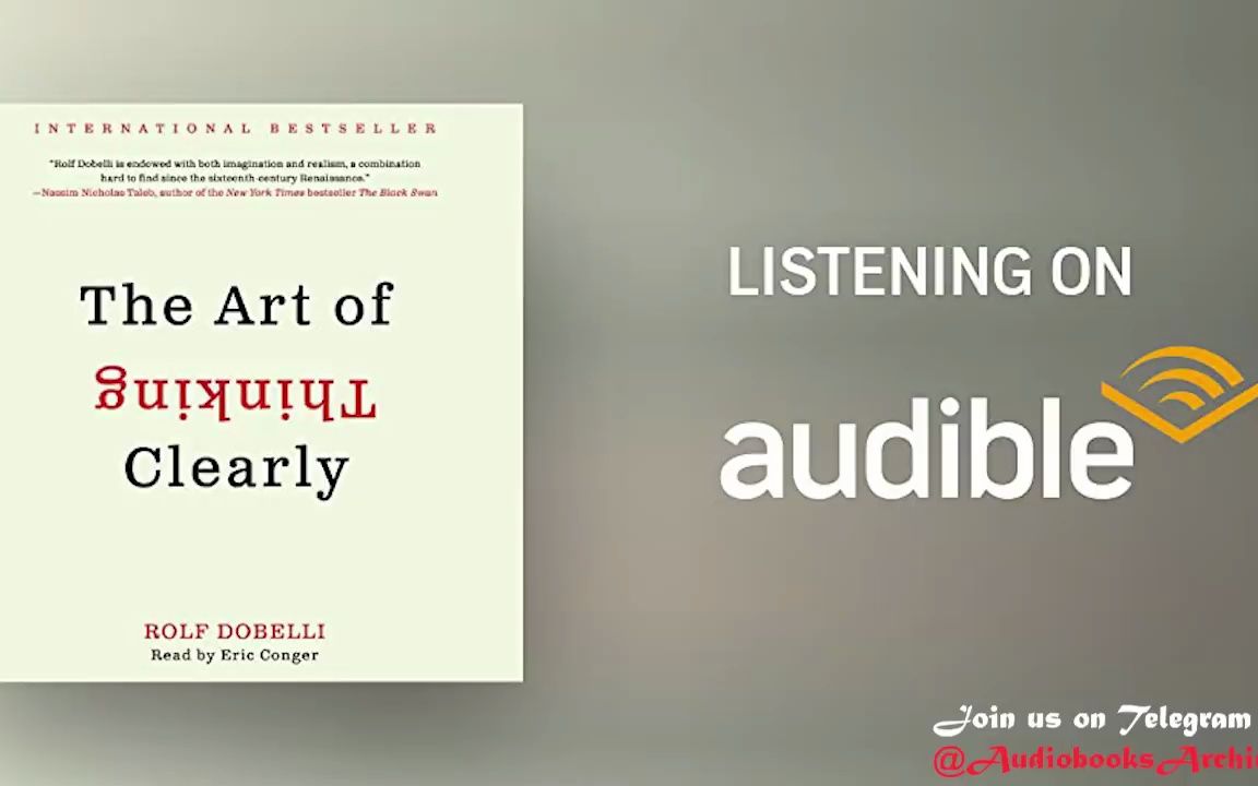 The Art of Thinking Clearly  Rolf Dobelli FULL Audiobook哔哩哔哩bilibili