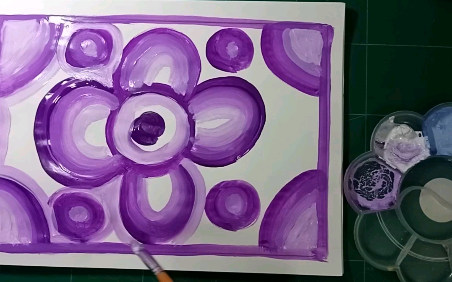紫色的画三年级下册图片