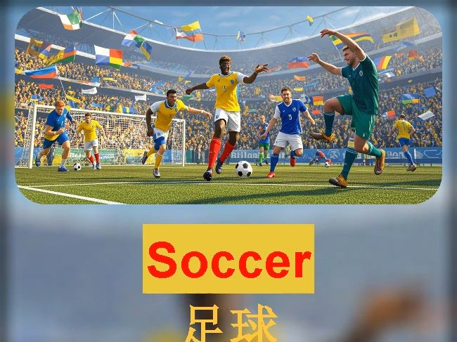 【英语短文跟读】足球Soccer哔哩哔哩bilibili