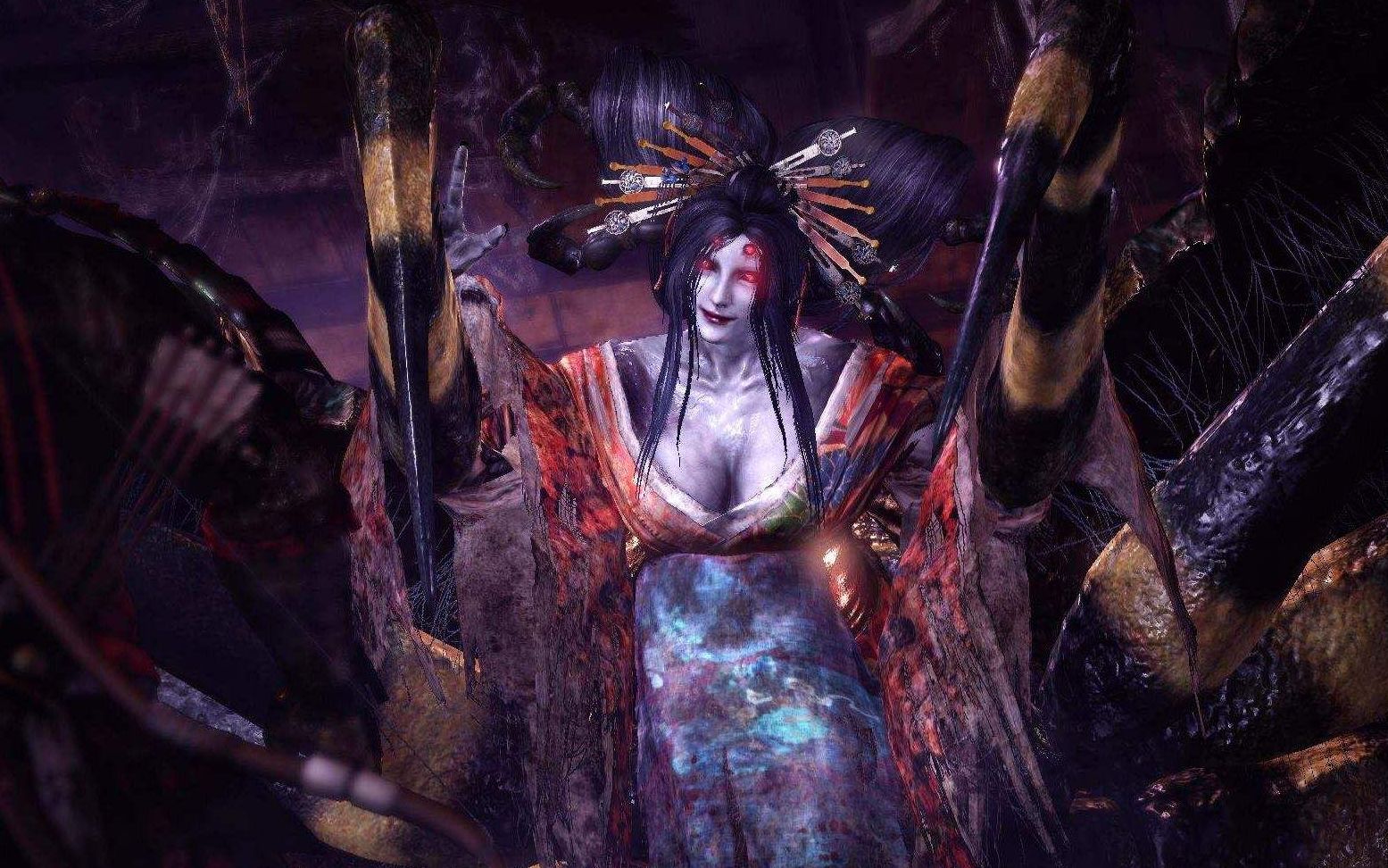 【仁王】boss战:蜘蛛女郎,遇到漂亮的大长腿姐姐时可不要随便给自己立