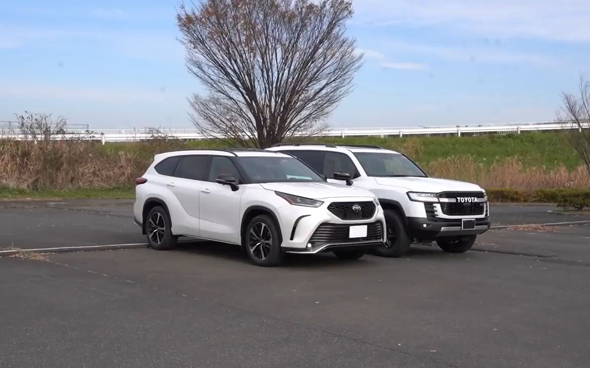 丰田汉兰达xse和lc300 gr sport双车静态对比
