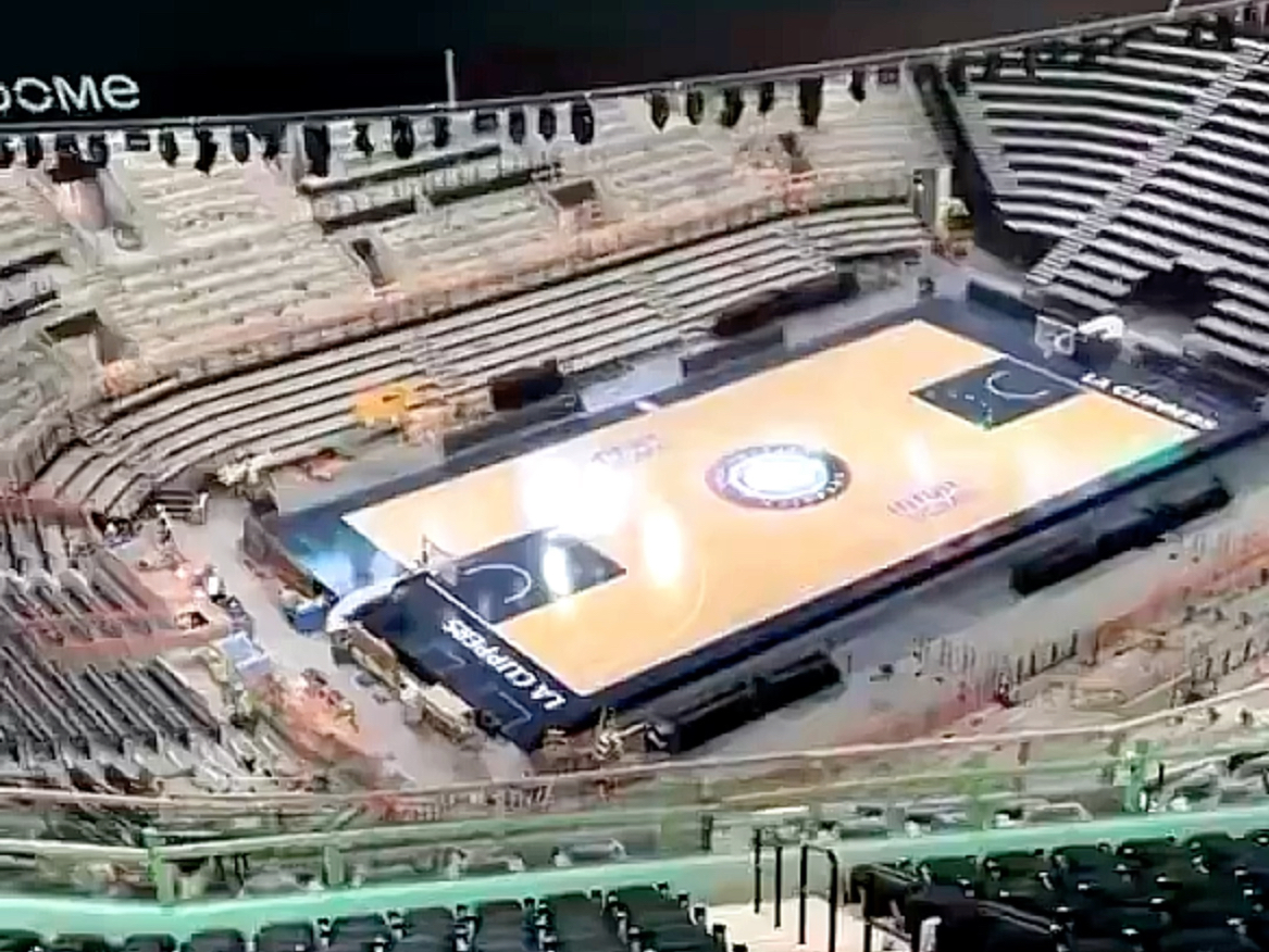 快船新球馆地板曝光!将于秋季开放