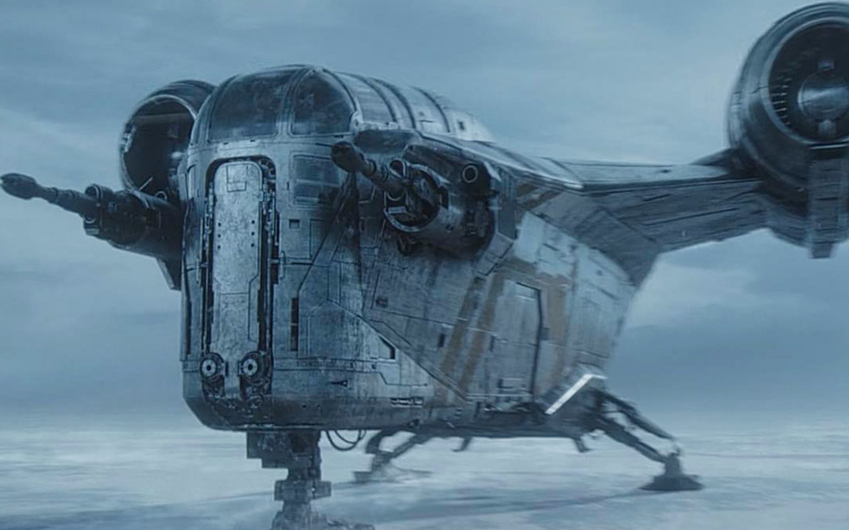 飞船单挑帝国战机群空战热血沸腾科幻fans布玛星球大战衍生剧曼达洛人