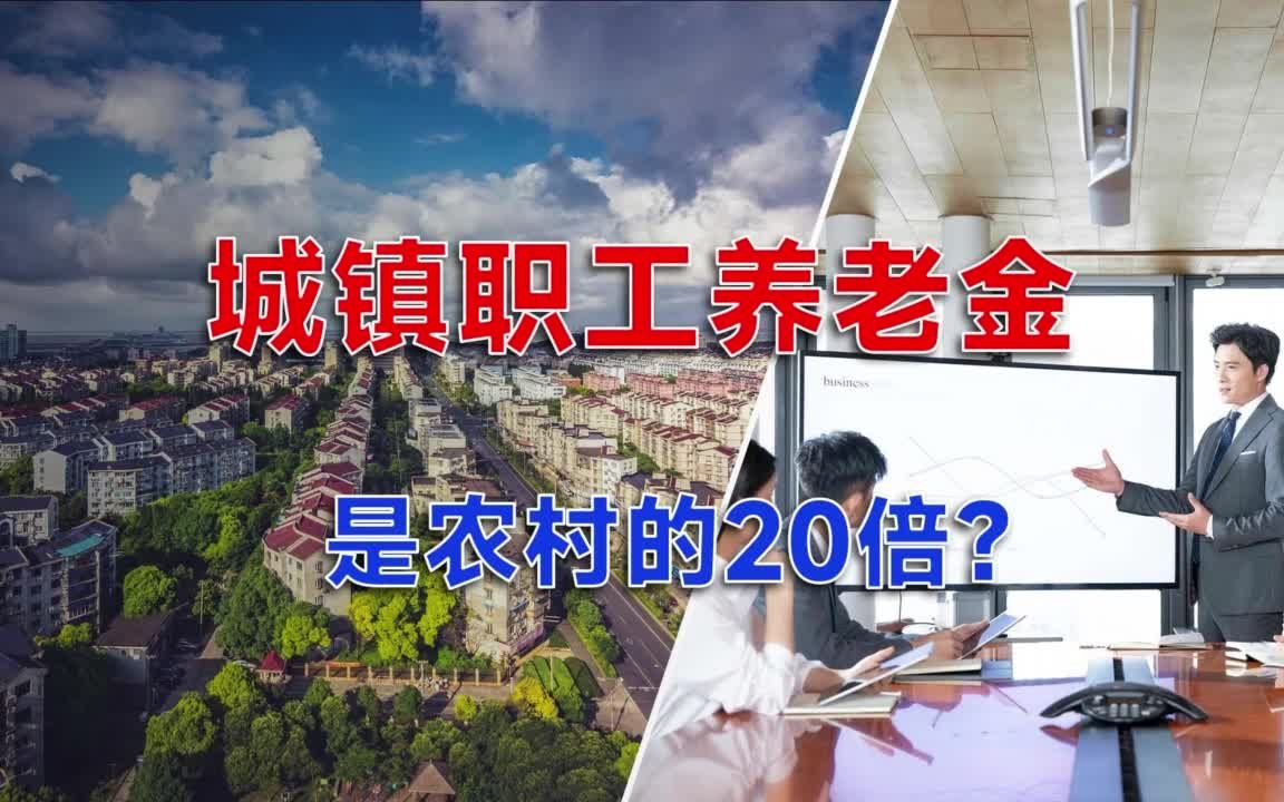 城镇职工养老金是农村的20倍?哔哩哔哩bilibili