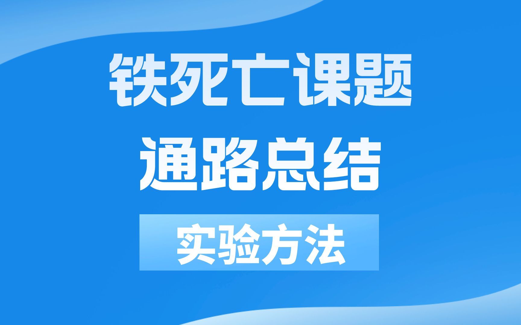 【医学生】文献阅读套路,国自然热门话题铁死亡,信号通路,实验方法,SCI写作哔哩哔哩bilibili