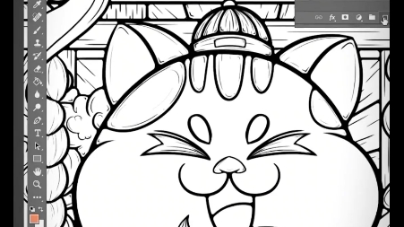 ps设计-线稿快速上色