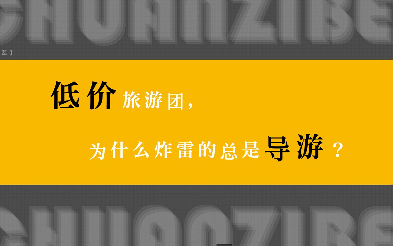 【传字辈】旅游业科普.游客大战旅行社,谁的羊毛更好薅?哔哩哔哩bilibili