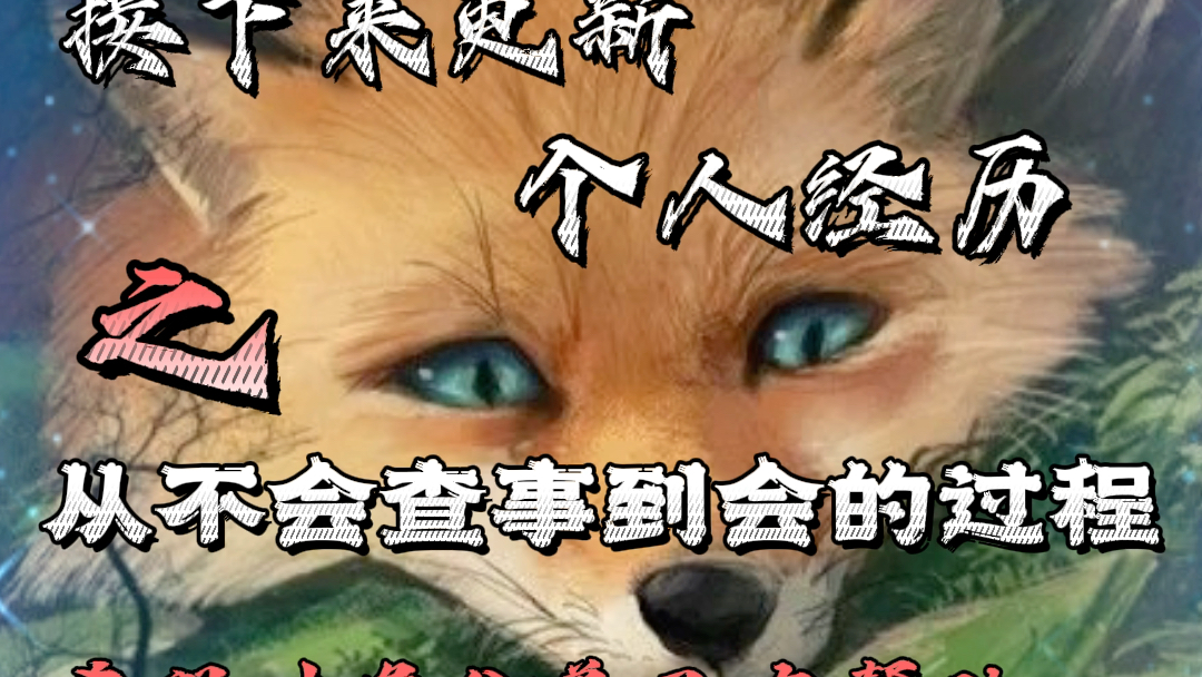 这两天更新个人经历,看事查事过程.