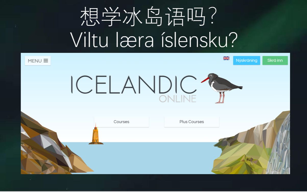 你想学冰岛语?来看看我分享的网站吧哔哩哔哩bilibili
