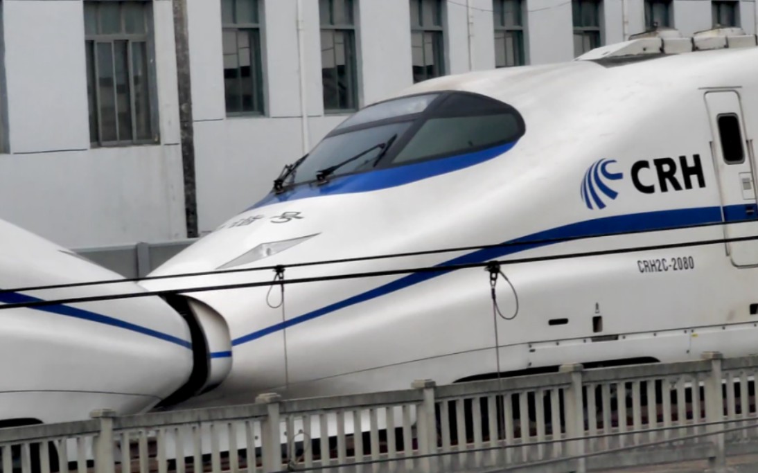 沪宁城际,上海开往南京的g7020次列车通过观景新村