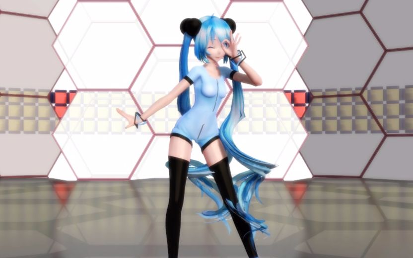 【mmd】初音丝袜紧身衣 沟沟坎坎的赛高 ╰(~▽~)╭_哔哩哔哩 (゜-゜)