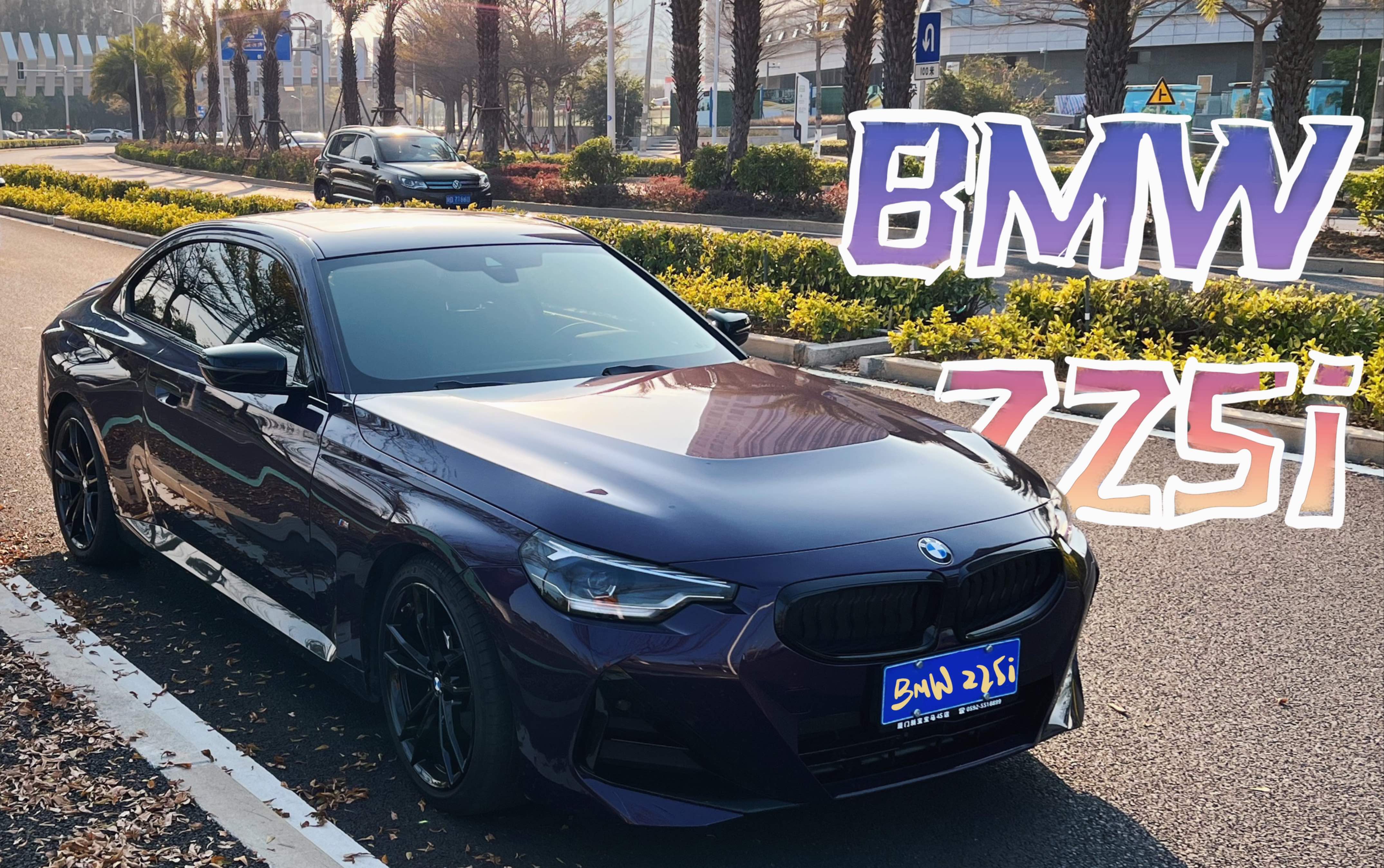 宝马新2系 BMW 225i | 闪电紫你帅爆我了!开端取景地拍摄 | G42 进口双门轿跑哔哩哔哩bilibili