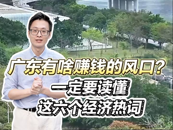 2025年广东有啥赚钱风口?一定要读懂这六个经济热词|聊点“政经”事哔哩哔哩bilibili