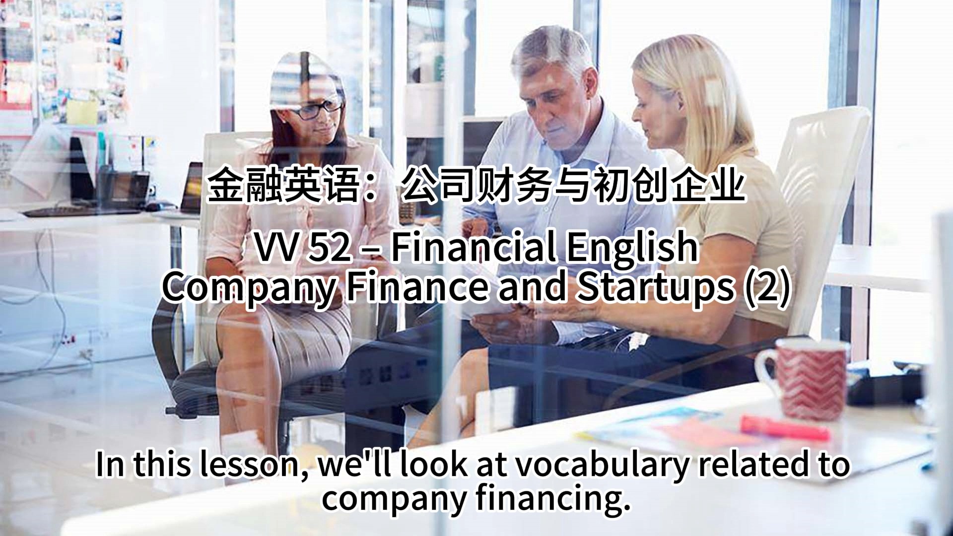 金融英语:公司财务与初创企业 Financial English: Company Finance and Startups (2)  VV 52哔哩哔哩bilibili