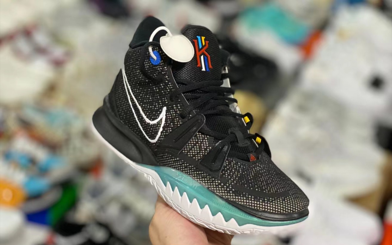 【发货实拍】nike kyrie 7 "bk black" 黑白主题 实战篮球鞋