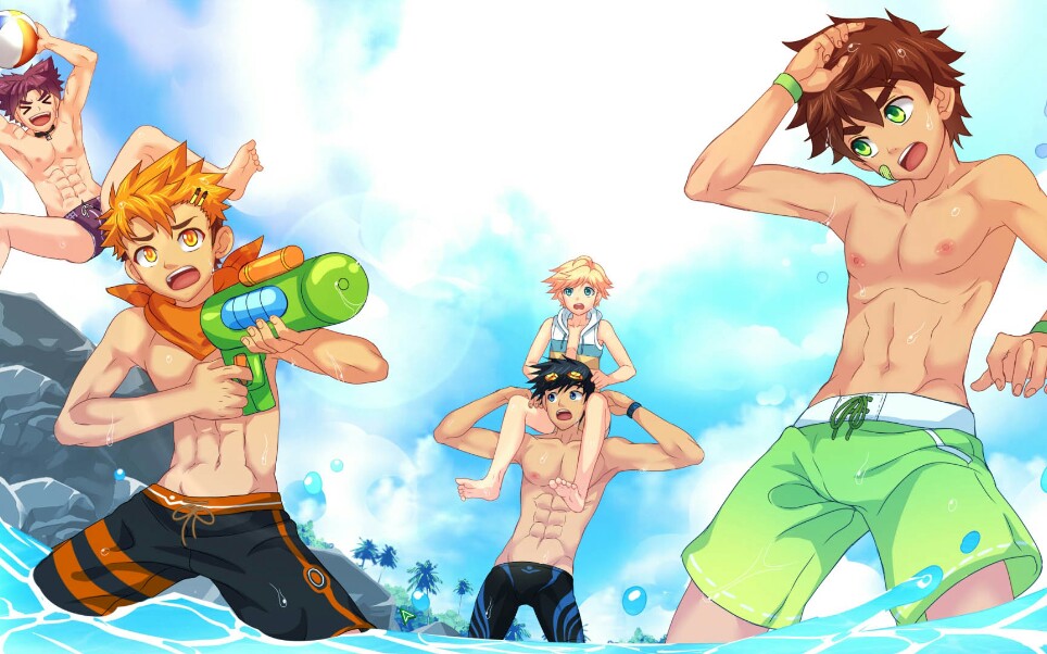 [camp buddy]yoichi线day15 与伙伴们一起到沙滩玩耍_哔哩哔哩bili