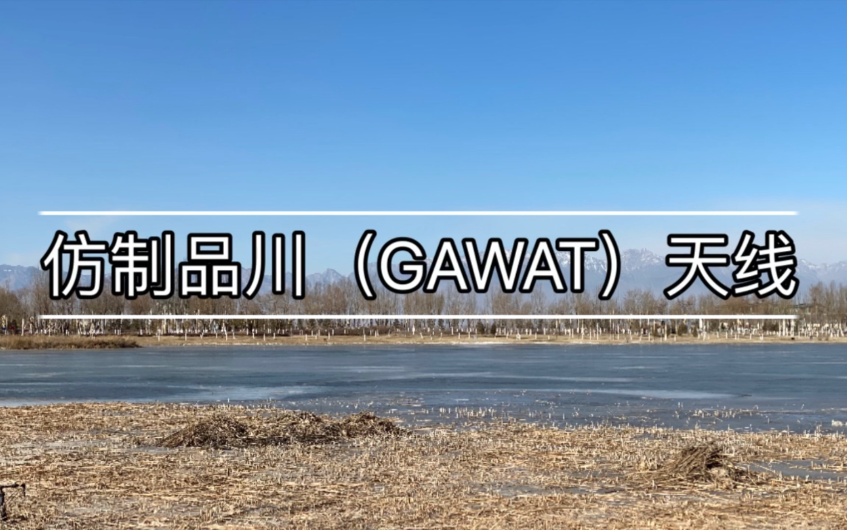 自制仿制品川gawat天线业余无线电