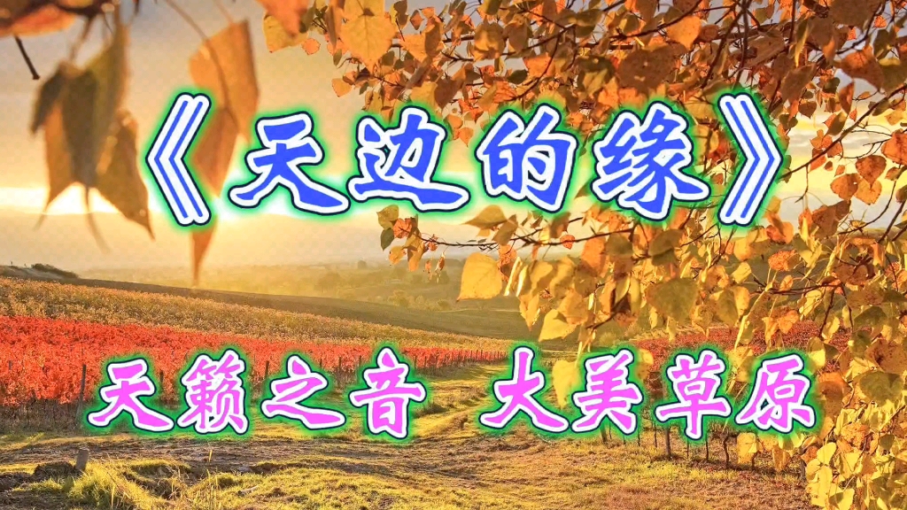 《天边的缘》一首好听的歌,旋律优美,歌声纯结干净,声音清纯唯美