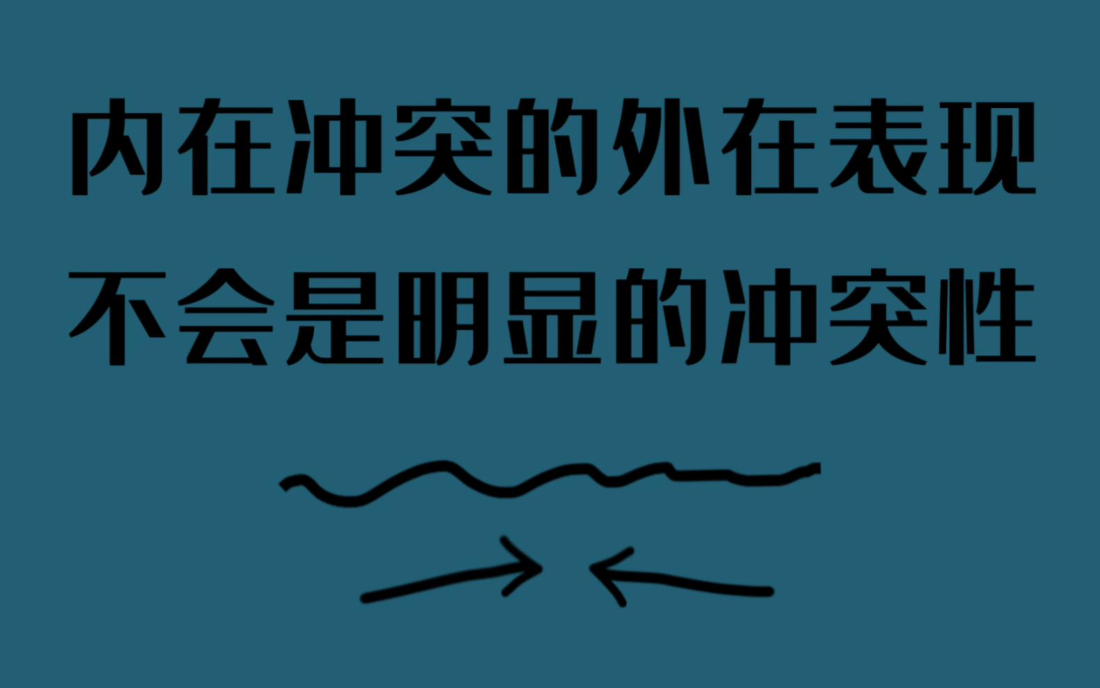 [图]内在冲突的外在表现有哪些？