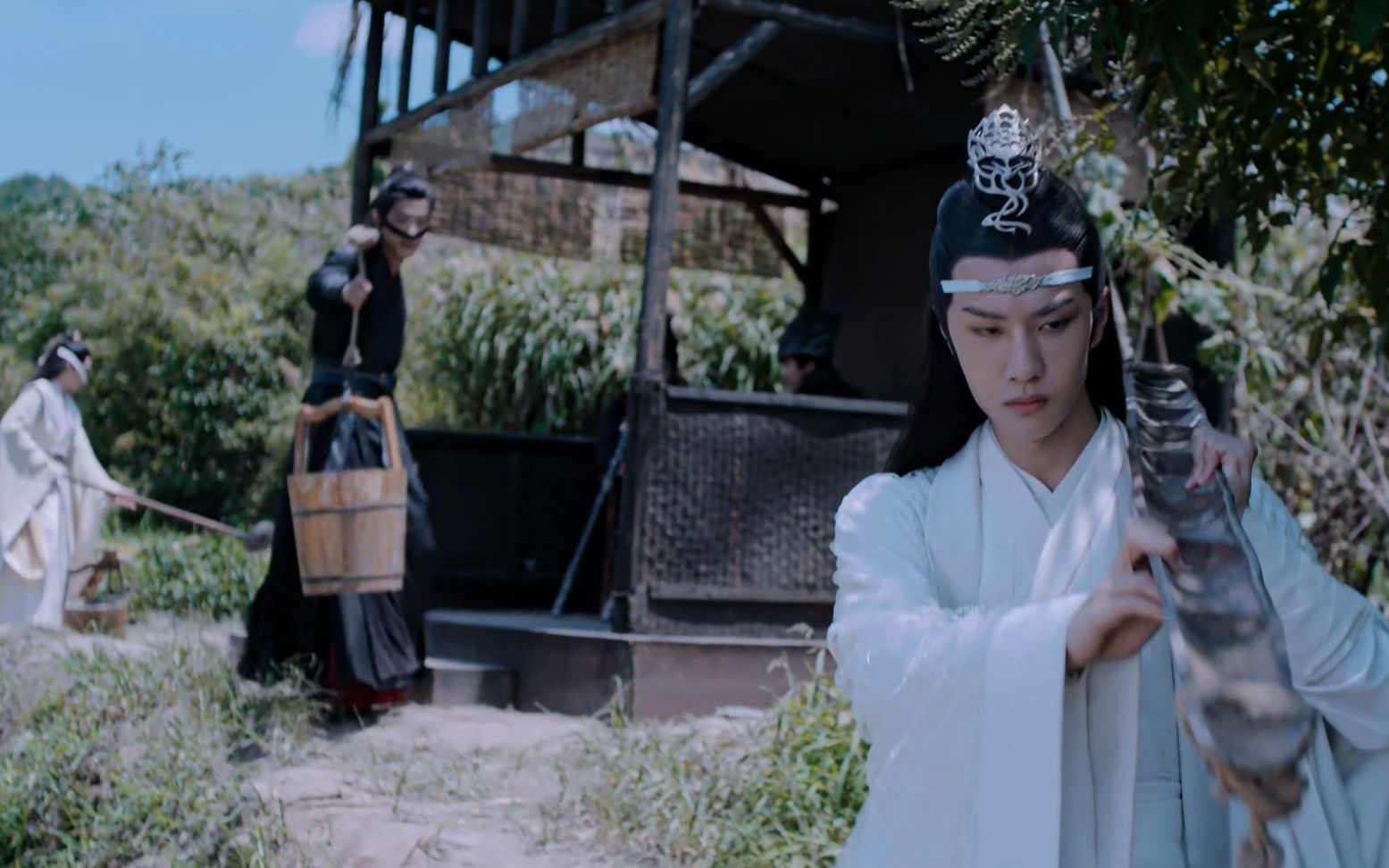 【陳情令】1080p/忘羨12cut·4魏無羨,藍湛被溫晁罰去菜園子挑糞.