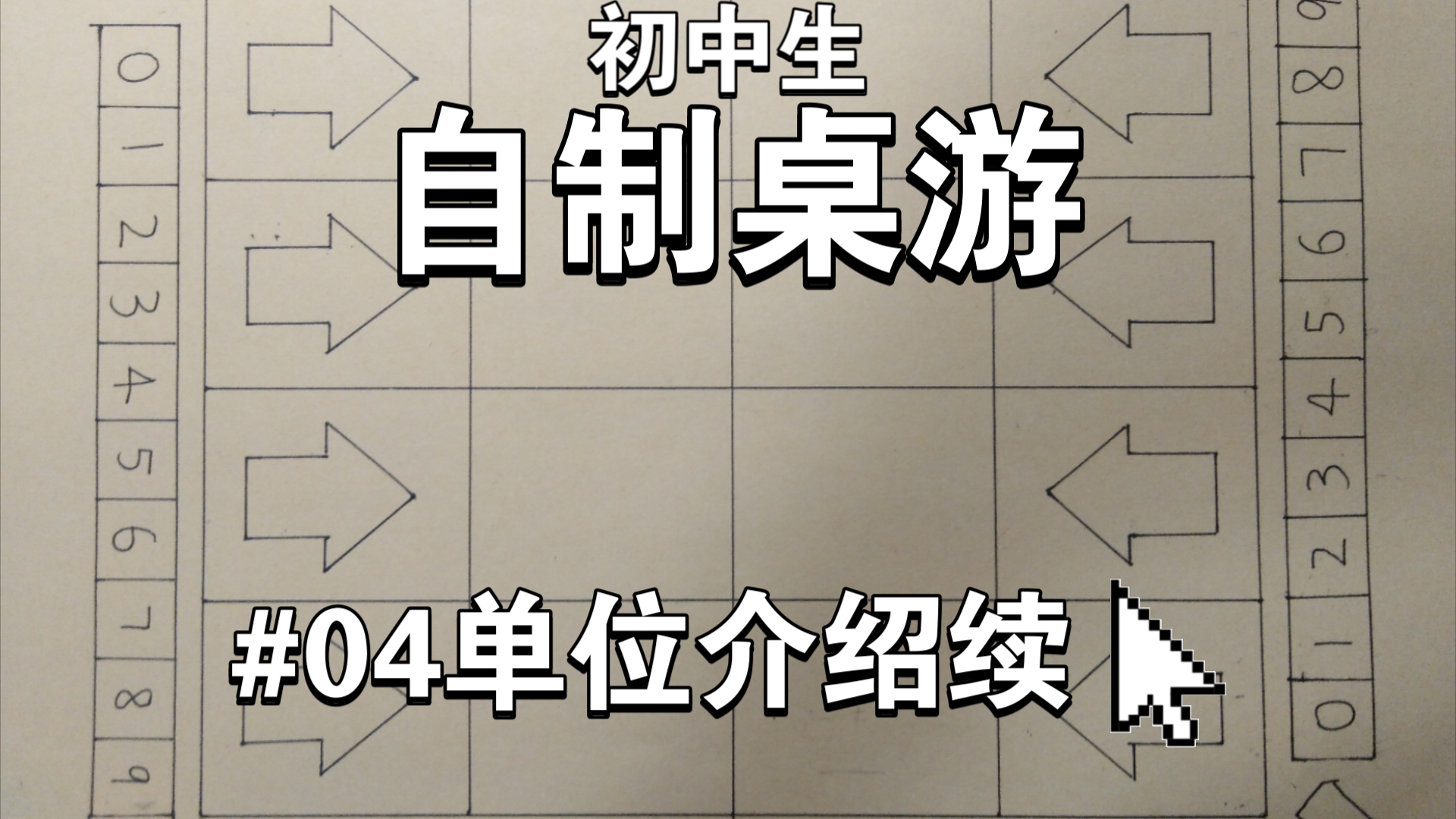 [初中生自制桌游#04]桌游单位介绍!给点流量吧!桌游棋牌热门视频