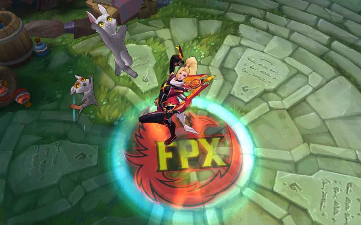 fpx冠军皮肤整活,vn居然摇花手?