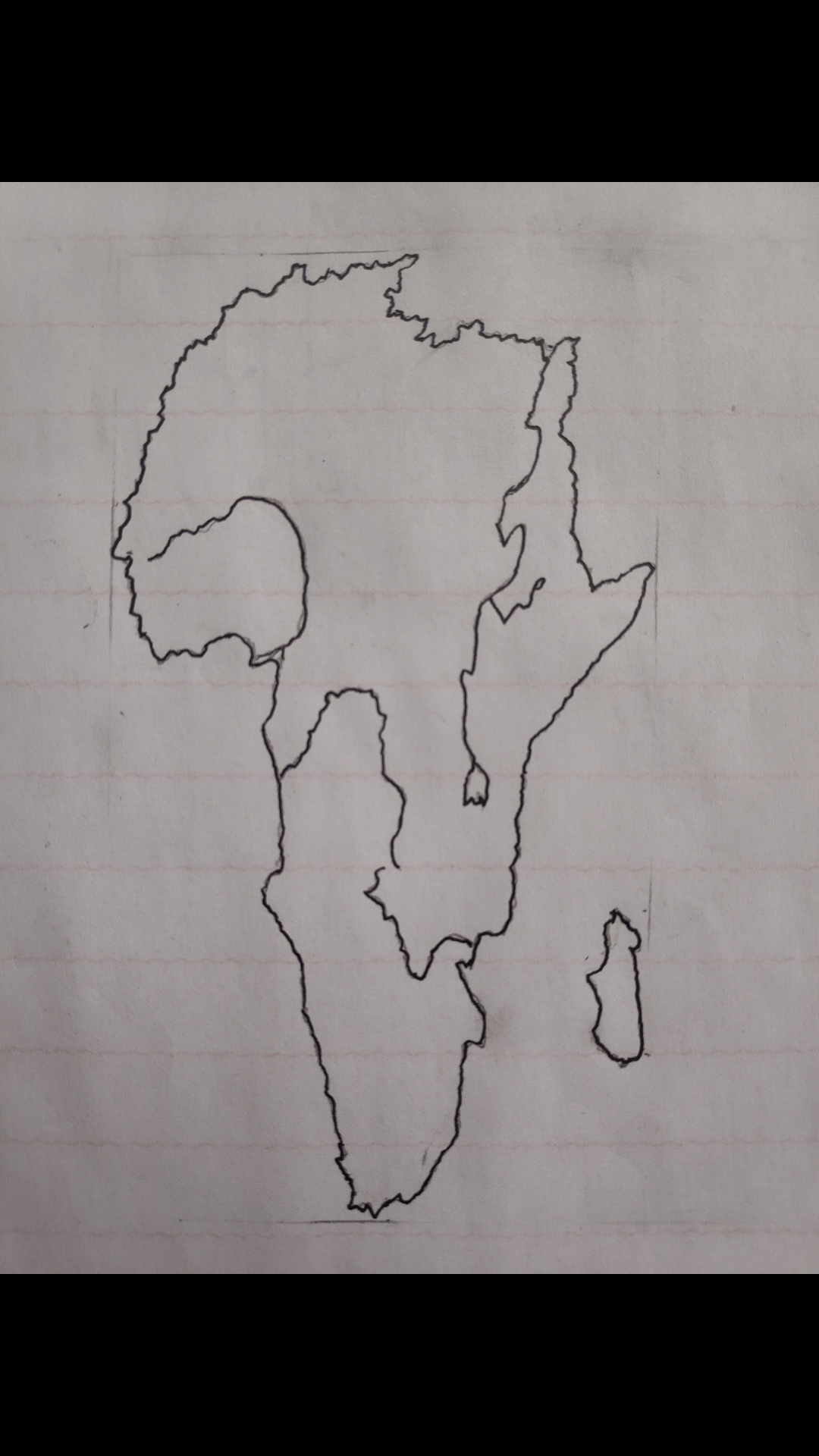 活动作品手绘地图非洲