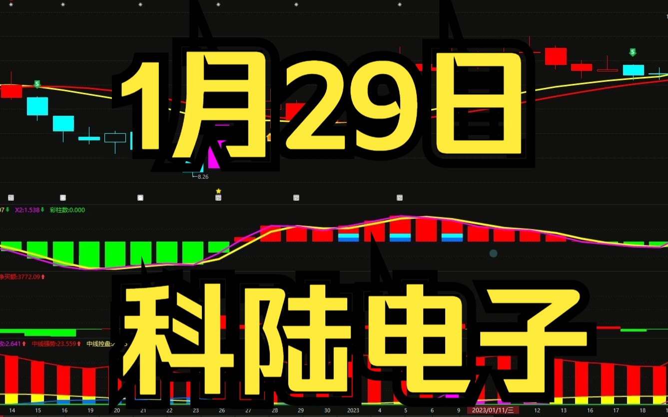 1.29科陆电子:最新主力资金情况,如何判断低吸高抛?哔哩哔哩bilibili