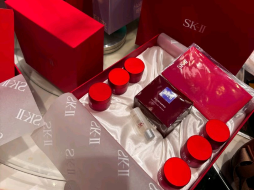 sk-ii大红瓶面霜80g化妆品sk2乳液skii抗皱护肤品套装七夕情人节礼物