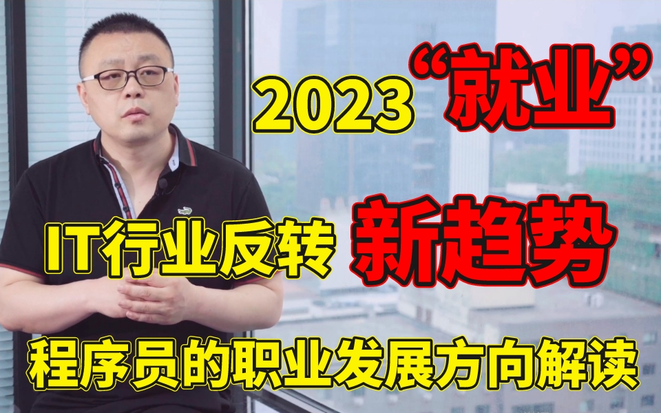 2023程序员就业现状,IT互联网行业大趋势解读!——马士兵哔哩哔哩bilibili