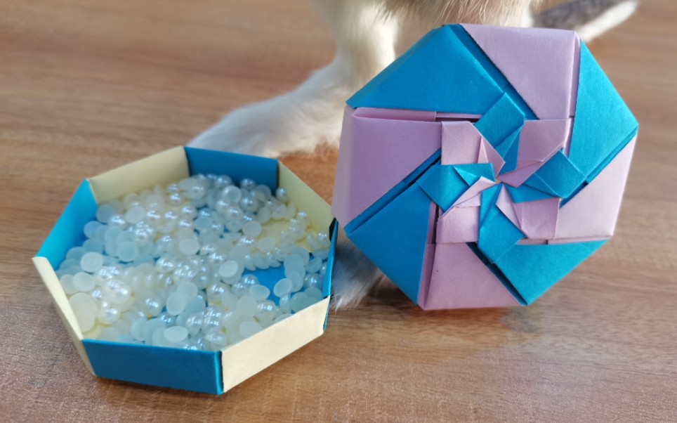 手工折纸～首饰盒_哔哩哔哩_bilibili