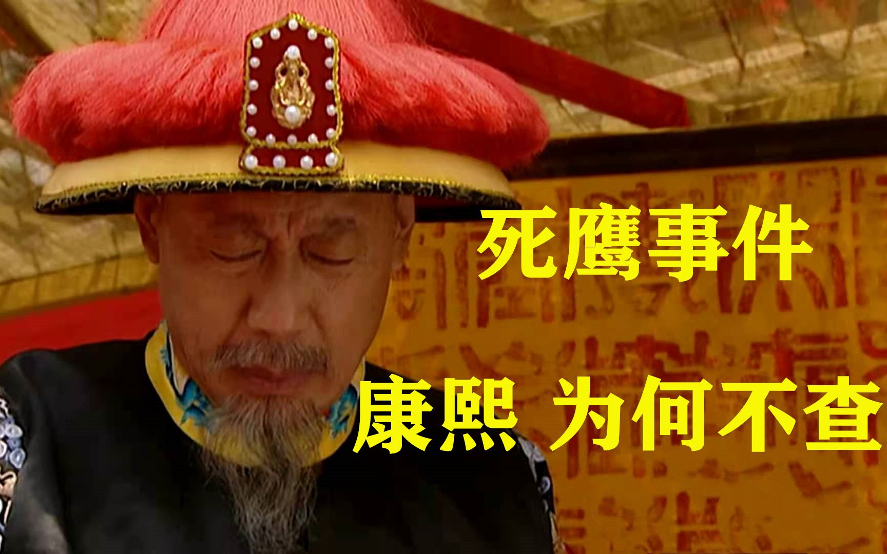 雍正王朝解析:死鹰事件,康熙为何不查?胤禵为何不理?都因为胤禛哔哩哔哩bilibili