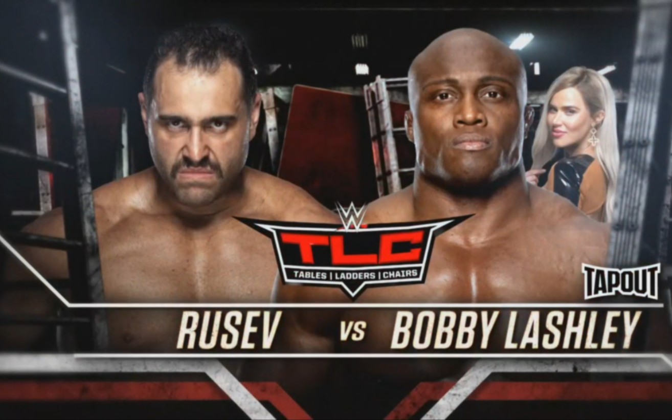 [图]TLC: Tables, Ladders & Chairs 2019.12.15 Bobby Lashley vs. Rusev 桌子赛