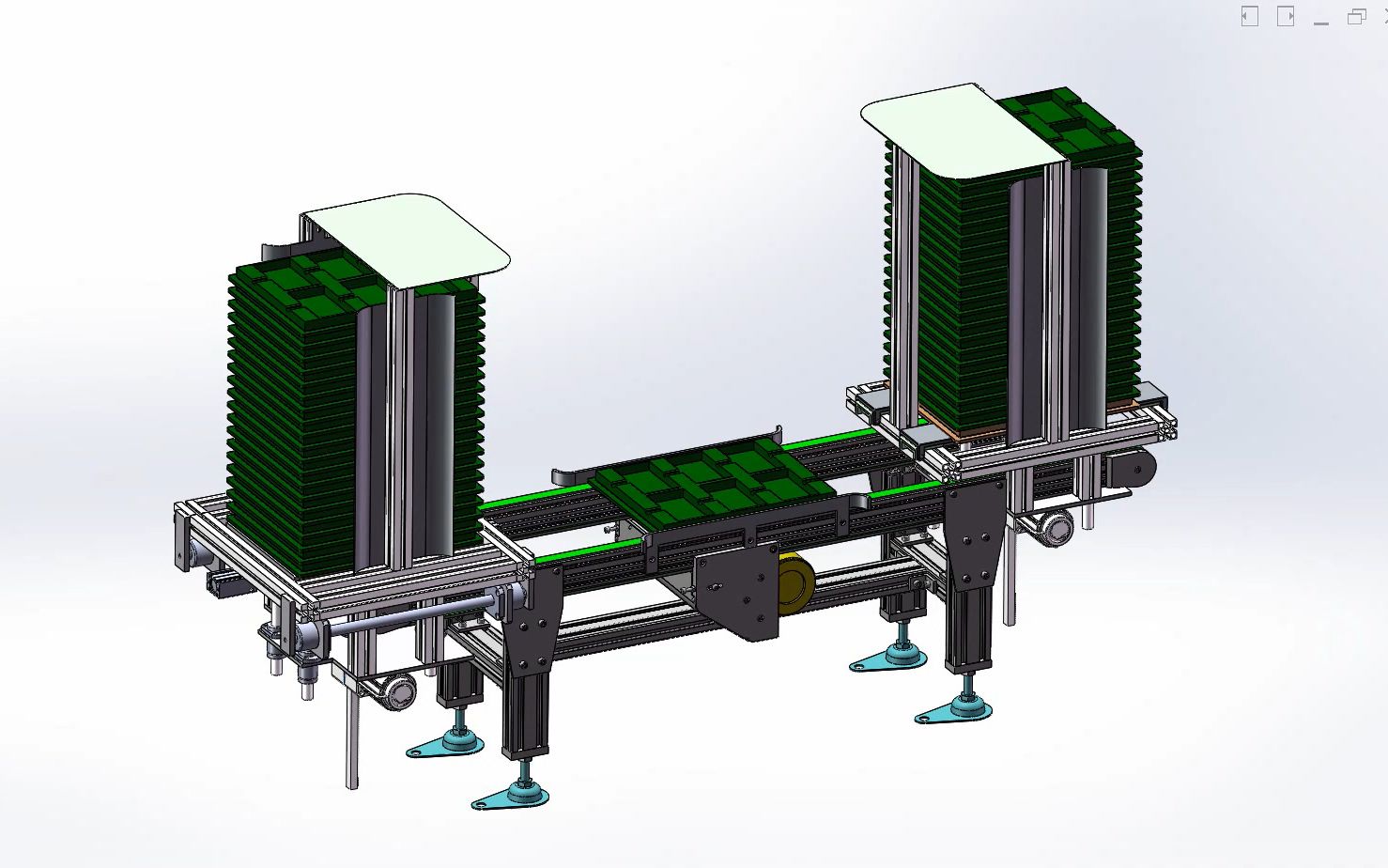 料盘自动上料机设计,如何实现自动叠料?