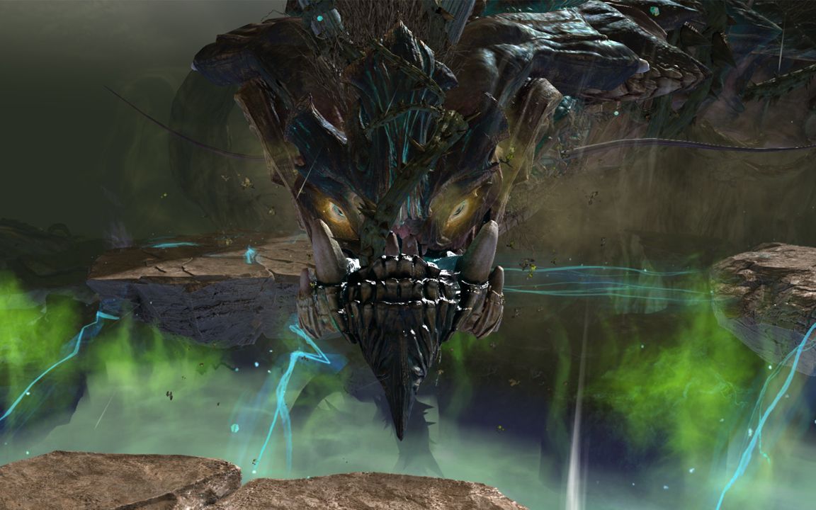 【4k】激战2 植物龙 墨德摩斯之口 世界boss 全特效 光追测试_网络