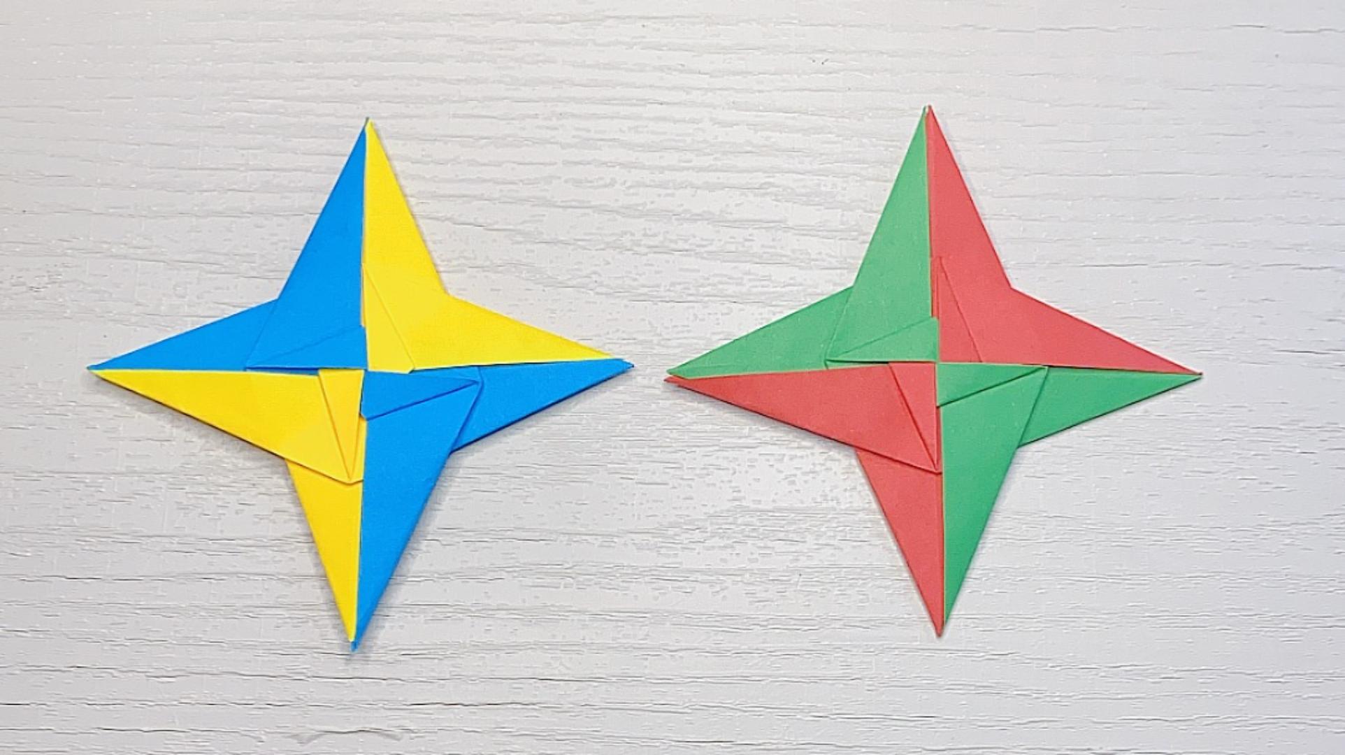 四角飞镖折纸教程