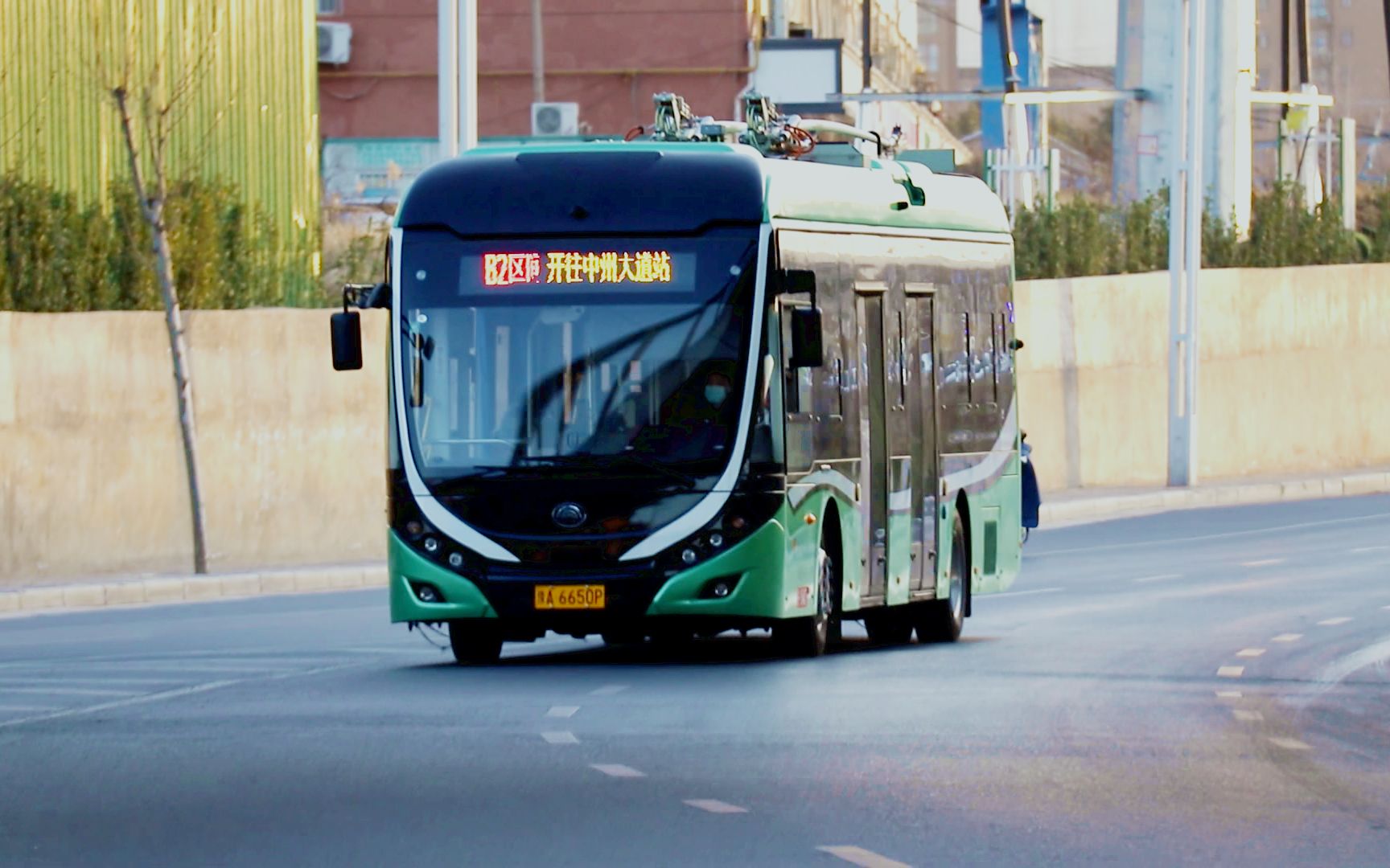 【郑州公交pov#05】"五分钟览遍农业路brt"b2区间侧面视角全程展望