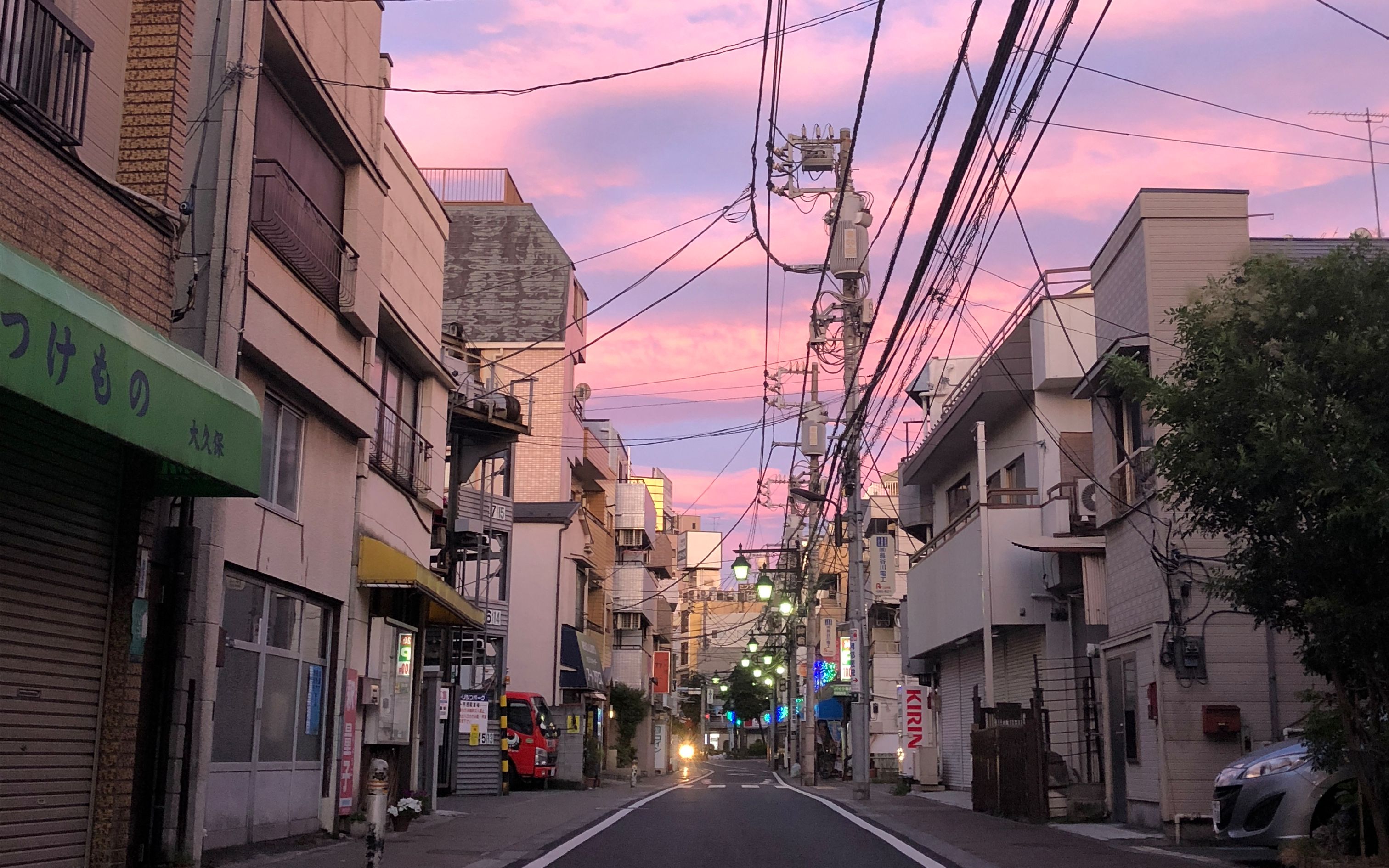 电脑壁纸街道 日系图片