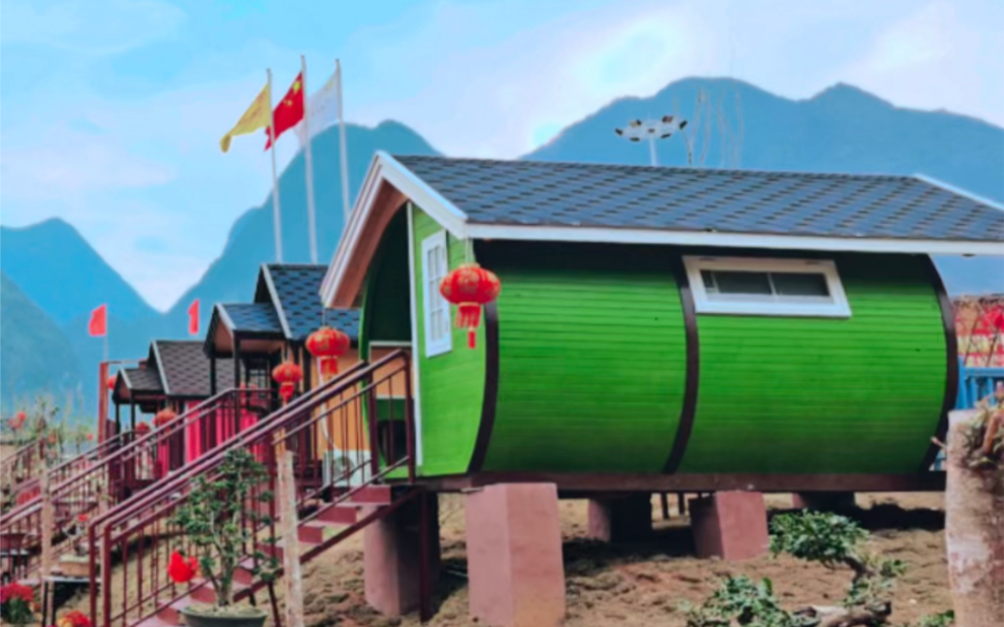 移动民宿,网红木屋是景区必备的打卡点