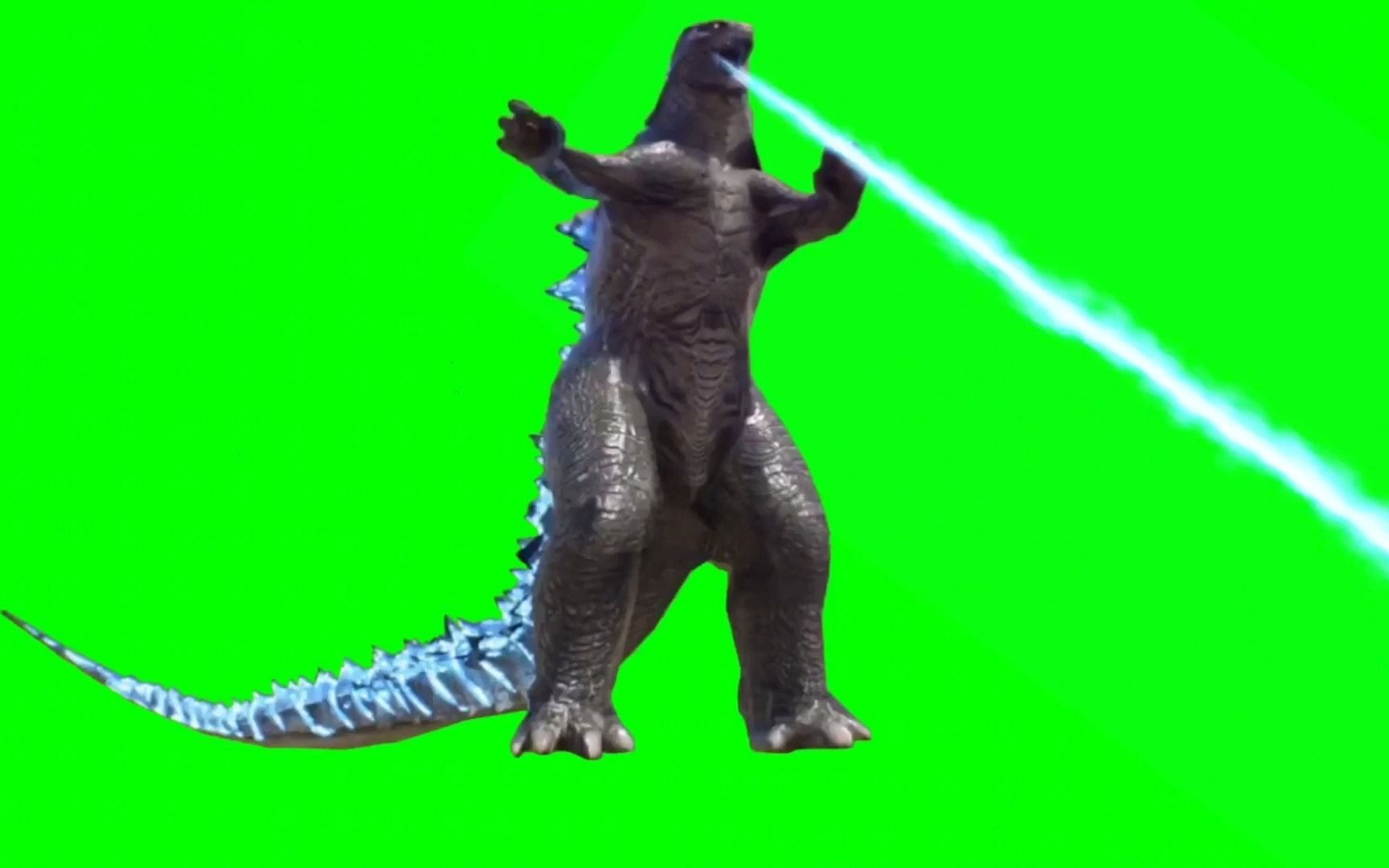 哥斯拉特效绿幕素材分享
