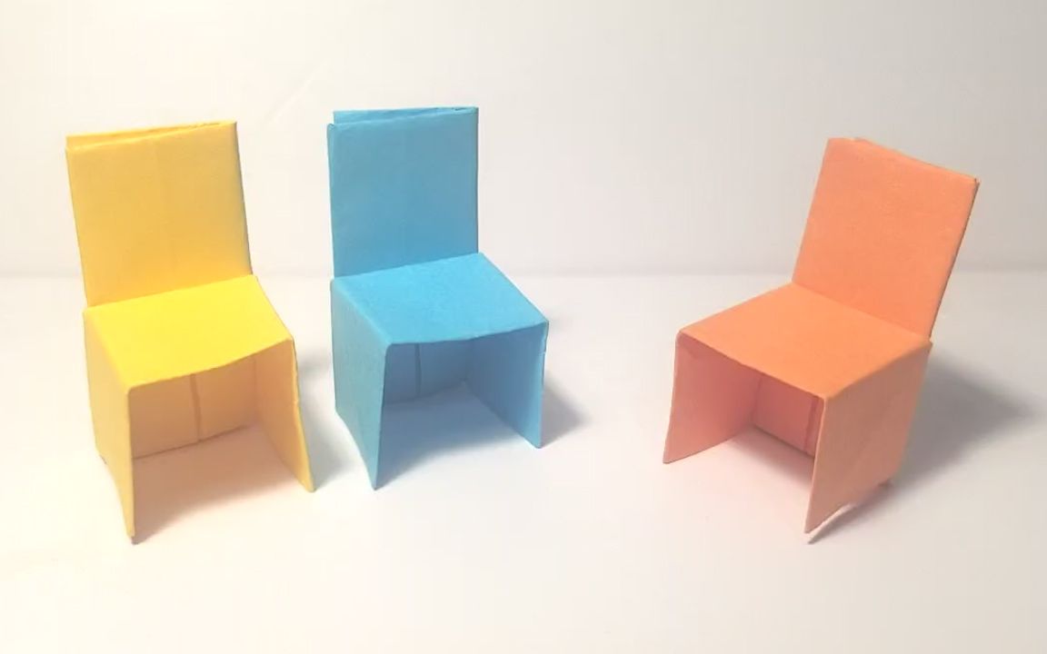 凳子折纸教程图片