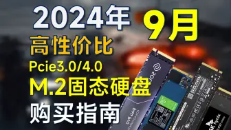 Download Video: 2024年9月 固态硬盘推荐：高性价比，覆盖Pcie3.0/4.0，电脑装机可参考